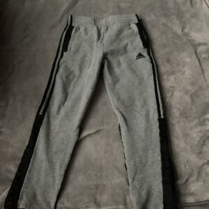 Adidas Kids Gray and Black Joggers